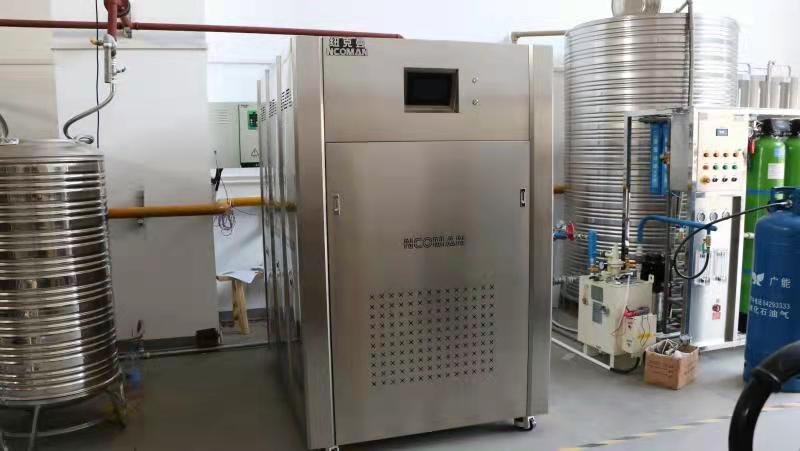 廣東某食品工廠采購紐克曼1噸蒸汽熱源機！